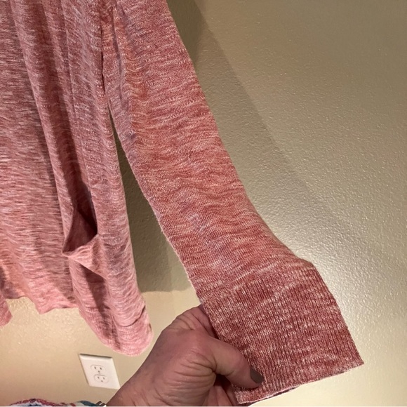 Madewell Ryder Summer Cardigan,Marled Pink,Open Front, NWT,size Small,Fall Comfy - Picture 6 of 10